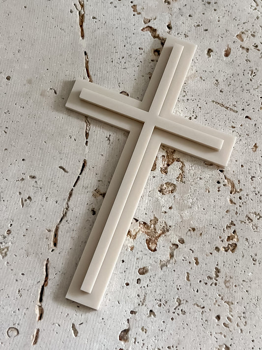 Acrylic Cake Fropper - Double Layer Cross