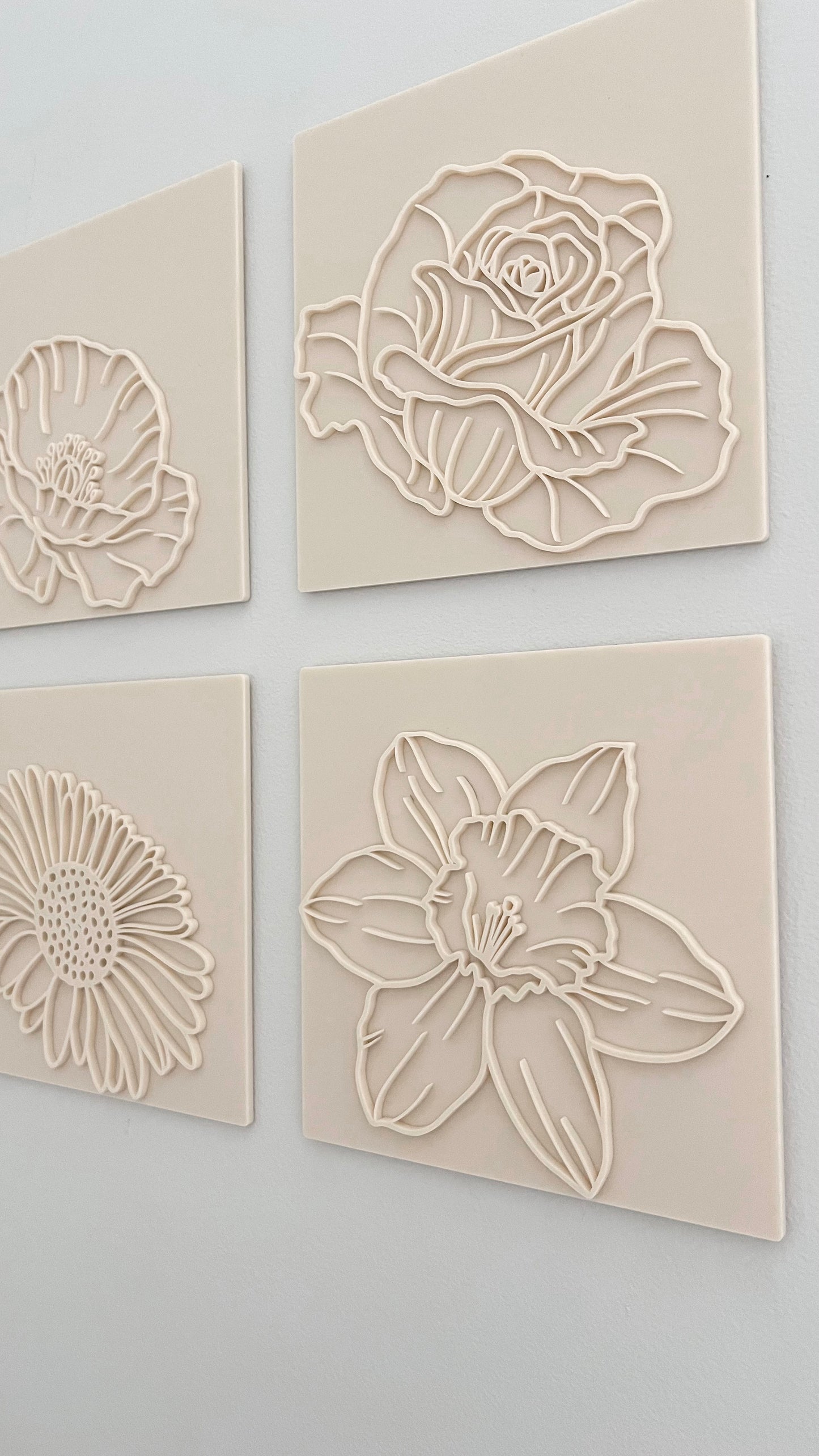 Wall Art - Birth Flower Tile