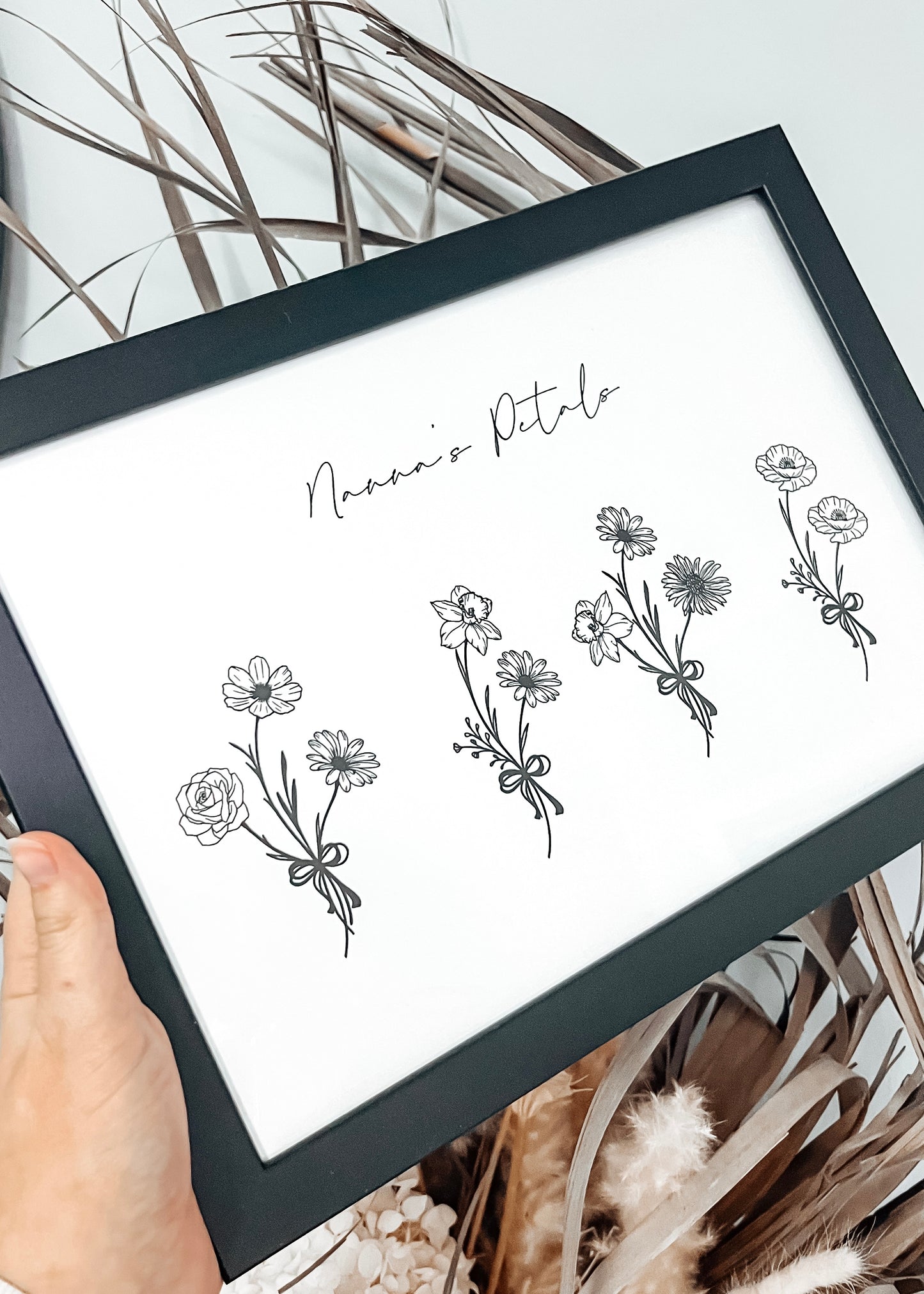 'Birth Flower Bouquets' Print