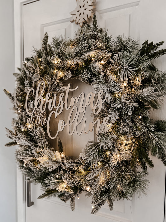 Christmas Decor - Wreath Sign