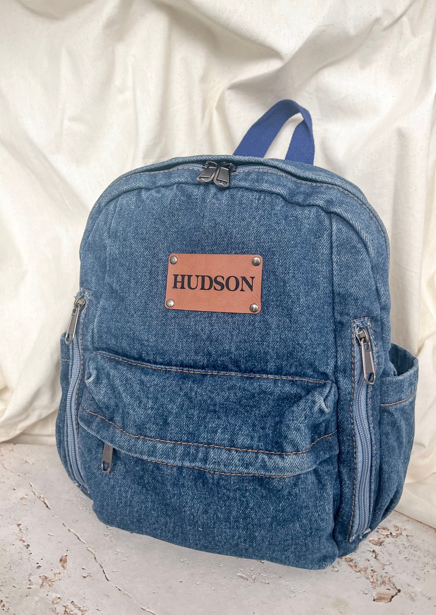 *PRE ORDER* Personalised Backpack - Denim