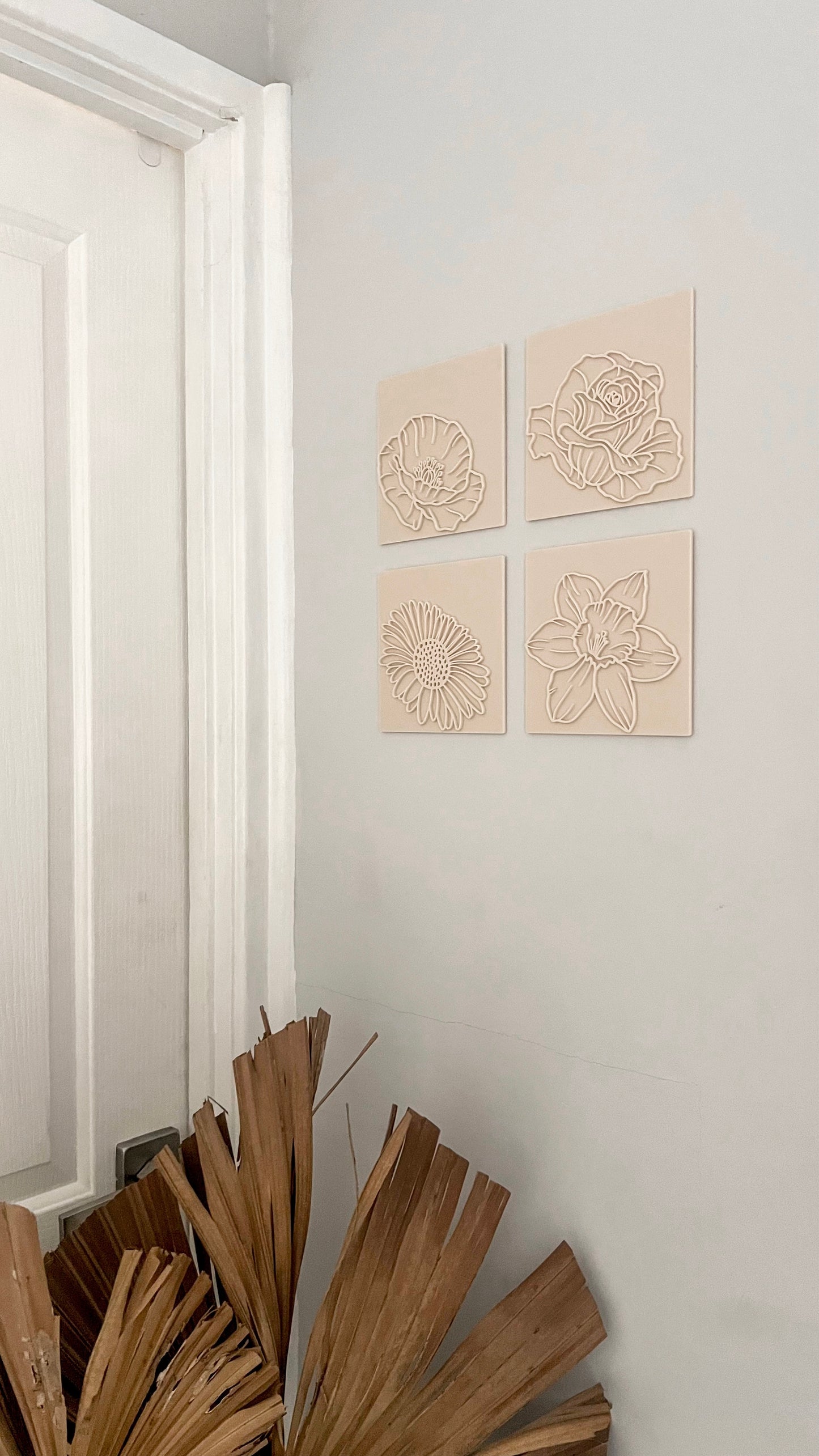 Wall Art - Birth Flower Tile