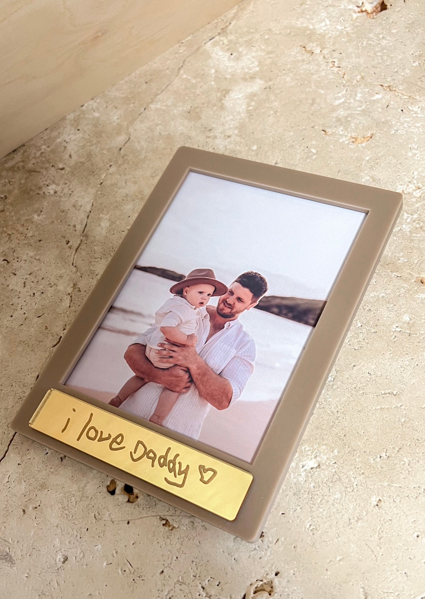 Acrylic Frame - Handwritten Plaque (6x4 Photo)