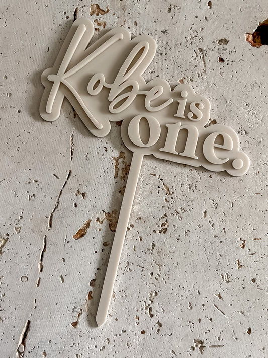 Acrylic Cake Topper - is XX