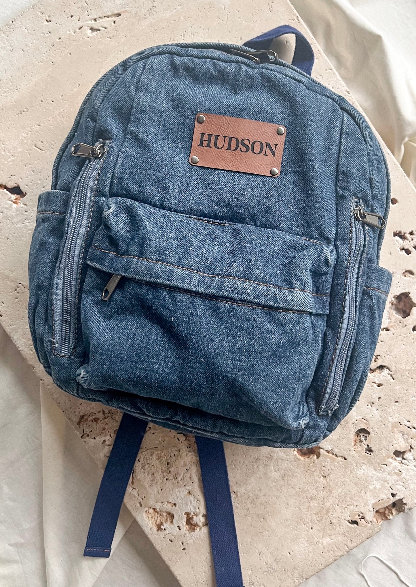 *PRE ORDER* Personalised Backpack - Denim