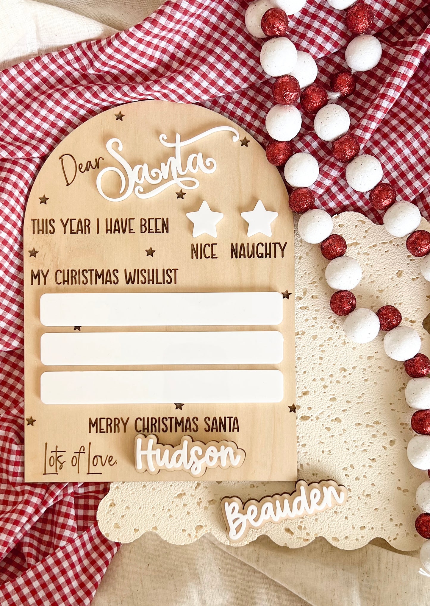 Christmas Board - Dear Santa Letter