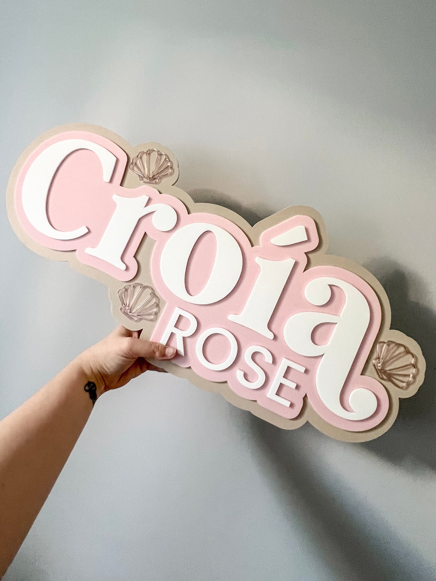 Wall Art - Triple Layer Name Plaque