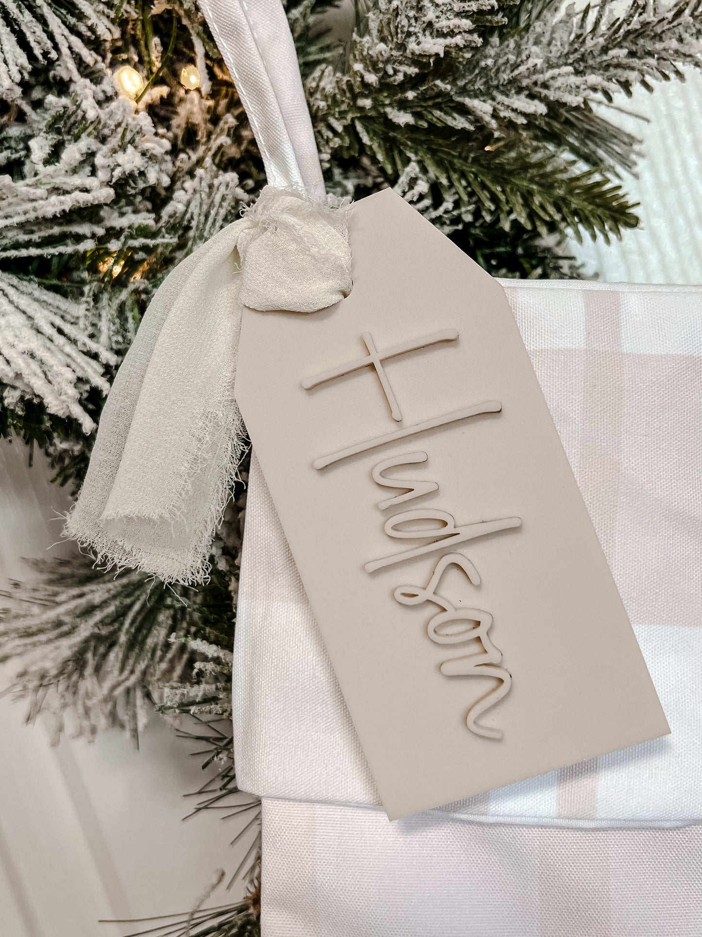 Christmas Tag - Acrylic Name