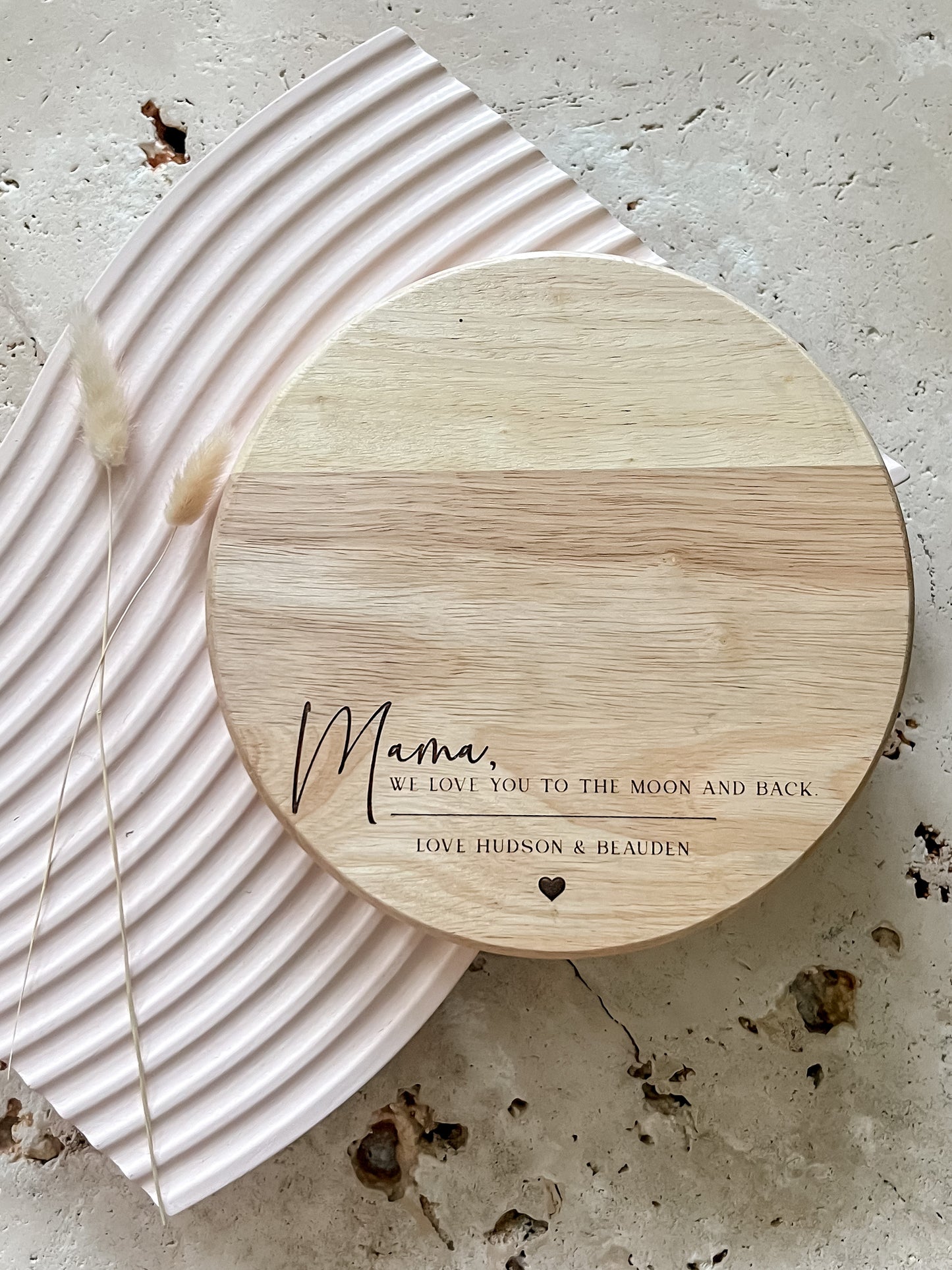 5pce Personalised Cheeseboard with Knife Set