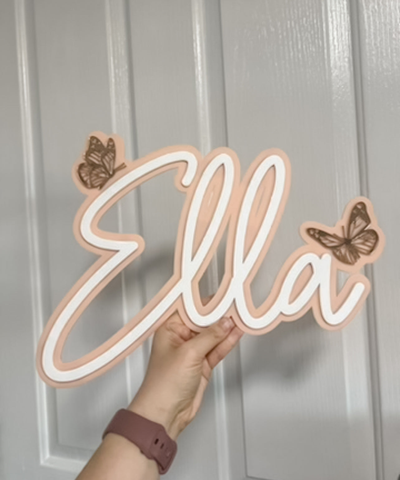 Wall Art - Double Layer Name Plaque