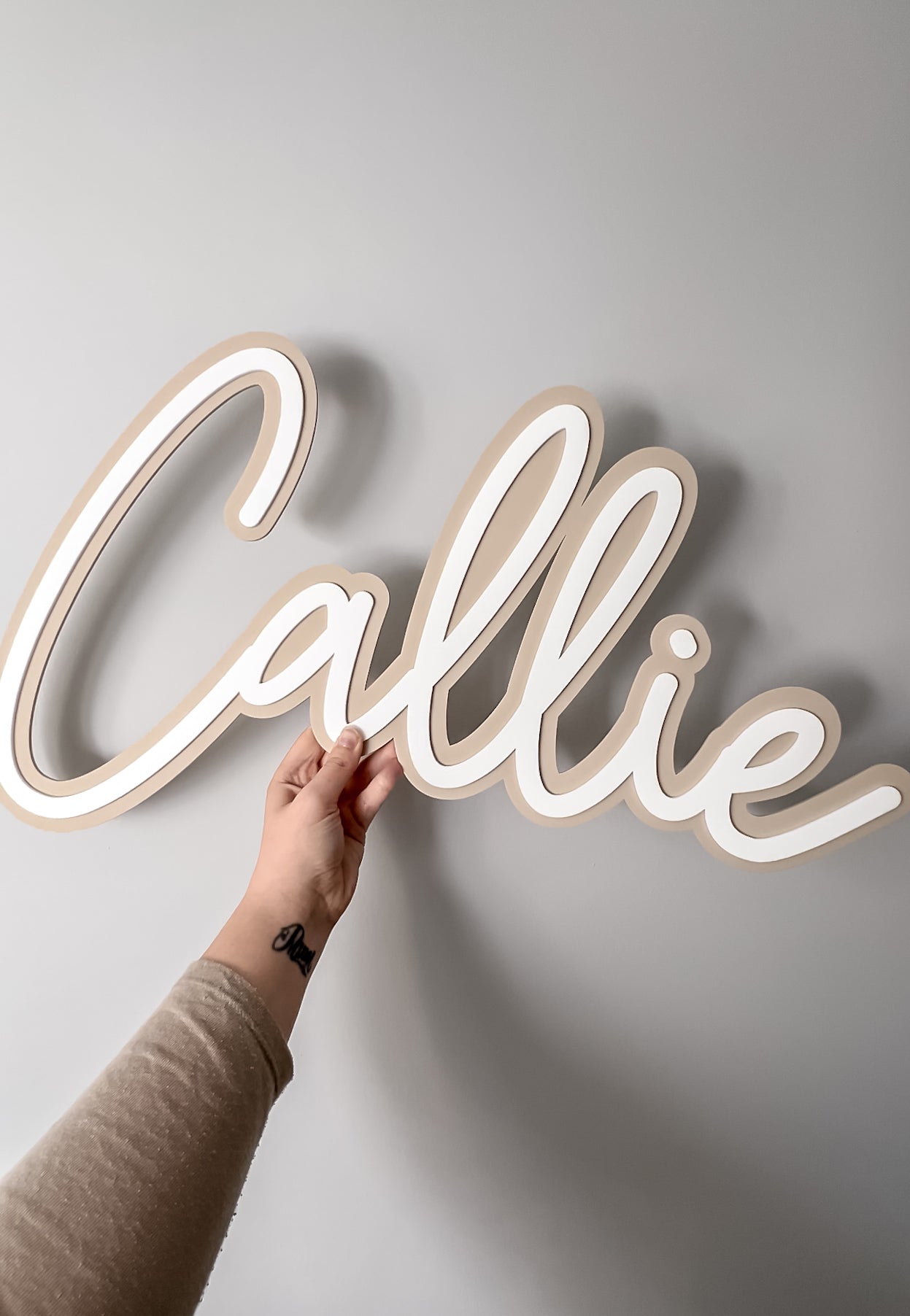 Wall Art - Double Layer Name Plaque