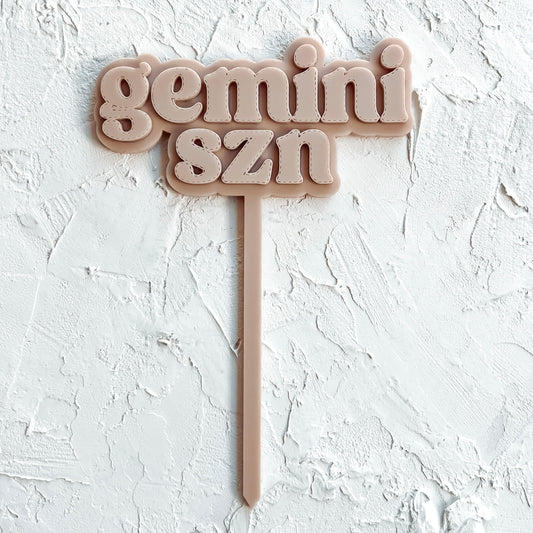 Acrylic Cake Topper - Retro