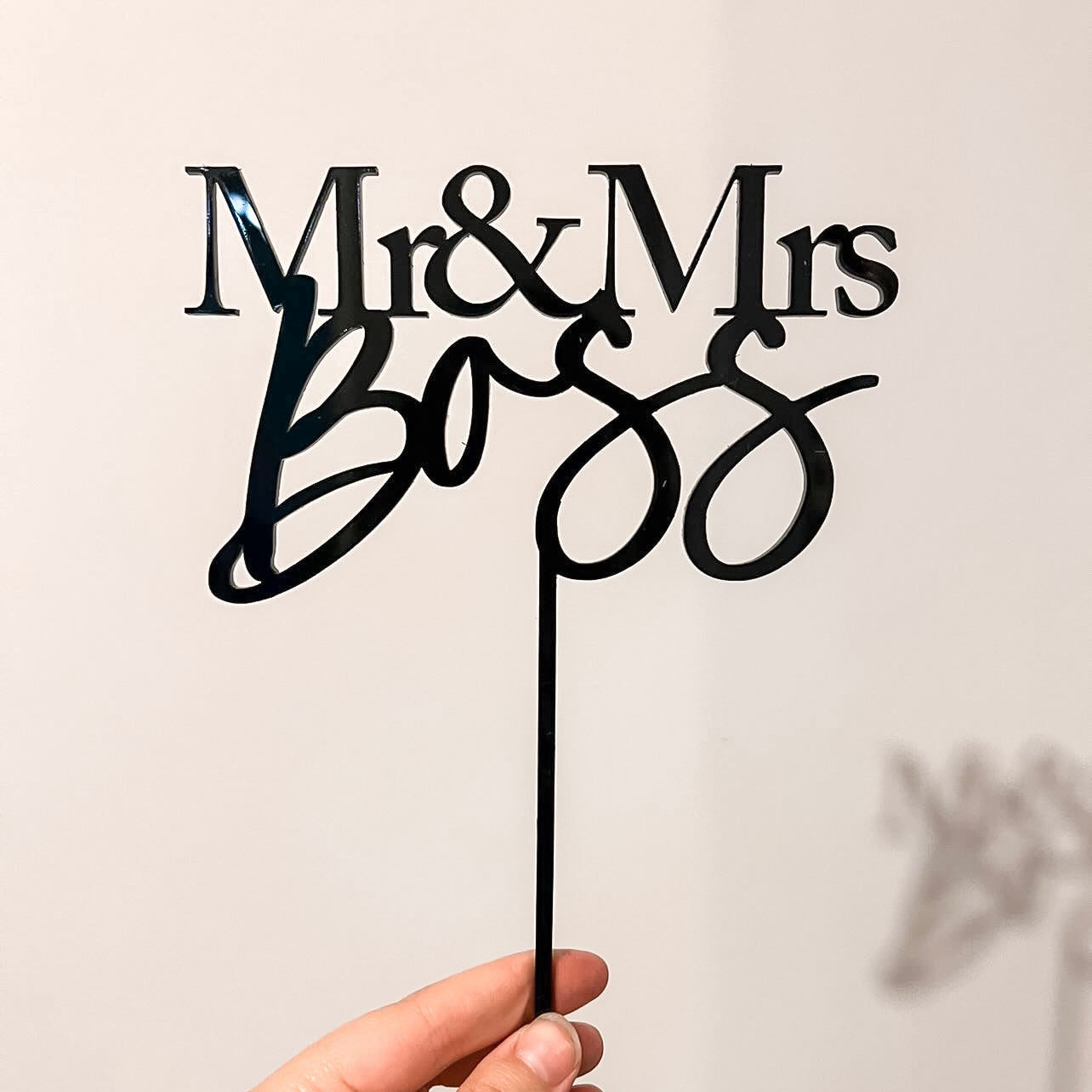 Acrylic Cake Topper - Single Layer